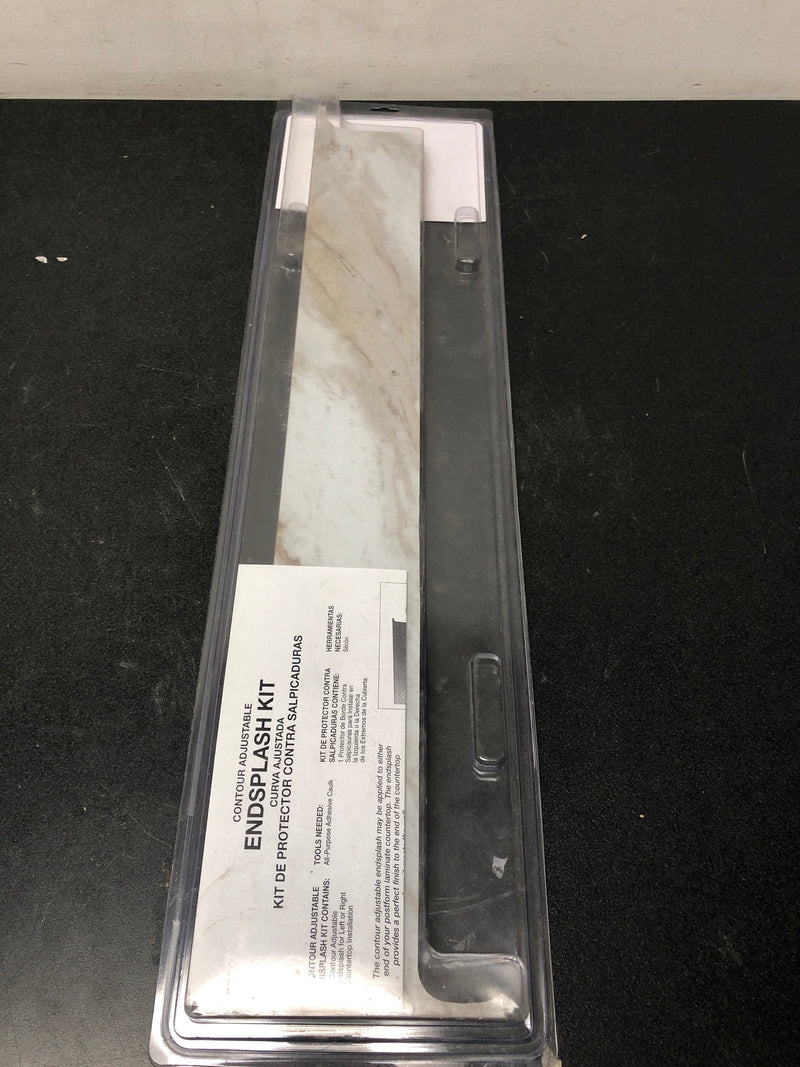 Hampton Bay Laminate End Splash Kit w/ Bullnose Edge Drama Marble E2000