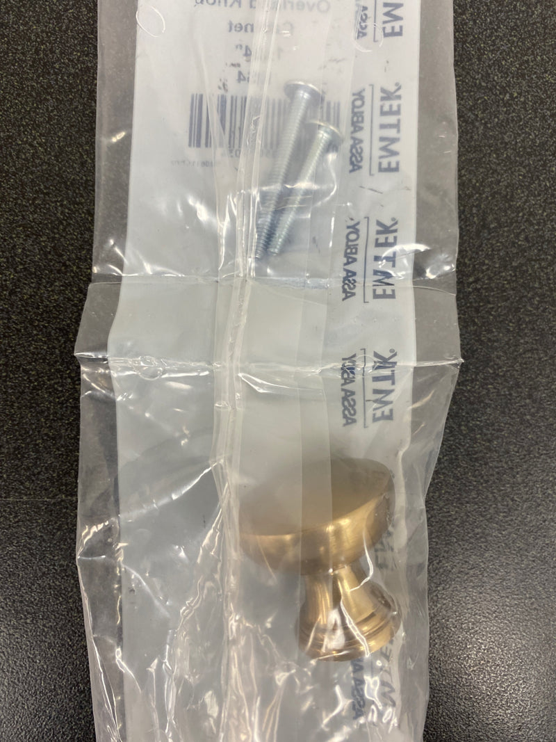 Emtek 86467US4 Transitional Heritage 1-1/4 Inch Mushroom Cabinet Knob - Satin Brass