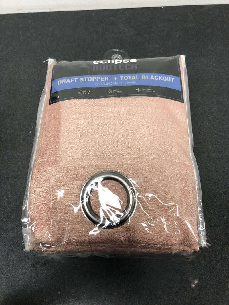 1pc 40"x95" blackout celeste draft stopper curtain panel blush - eclipse
