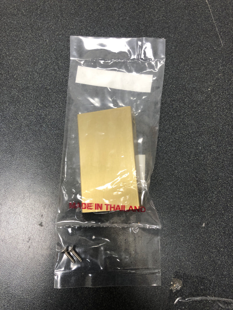 Berenson 1070-40SG-P Bravo 3 Inch Wide Finger Tab Cabinet Lip Pull / Drawer Lip Pull - Satin Gold