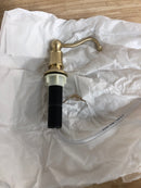 Perrin and Rowe U.6695SEG Georgian Era Deck Mounted Soap Dispenser with 16 oz Capacity - Satin English Gold