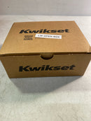 Kwikset 740HFLSQT-514S Halifax Single Cylinder Keyed Entry Door Lever Set with Square Rose and SmartKey - Matte Black