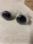 Baldwin 5015190MR Pair of Estate Knobs without Rosettes Locking/Latching Mechanism Purchased Separately - Satin Black