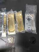 Emtek 2104US3 7-1/2" Height Solid Brass Passage Pocket Door Mortise Latch - Polished Brass