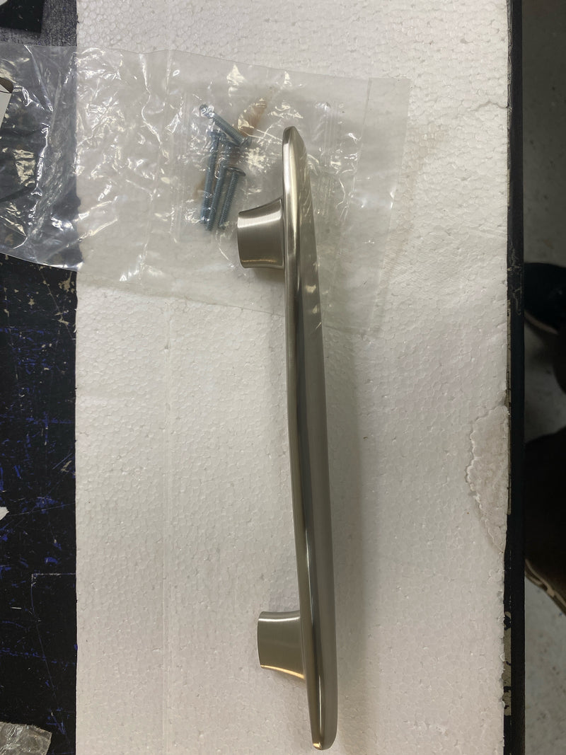 Belwith Keeler B079715-SN Pebble 6-5/16" (160mm) & 7-9/16" (192mm) Dual Center to Center Organic Zen Cabinet Handle / Drawer Pull - Satin Nickel