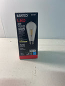 Satco Lighting S21361 5 Watt Vintage Edison Dimmable ST19 Medium (E26) LED Bulb - 425 Lumens , 3000K , and 90CRI - Clear