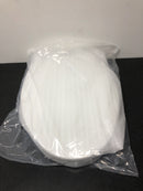 Signature Hardware 447335 Bradenton and Grayvik Elongated Closed-Front Toilet Seat And Lid with Soft Close and Quick Release - White