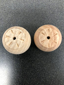 Hickory Hardware P180-UW Natural Woodcraft Set of (2) - 1-1/4 Inch Round Sphere Ball Unfinished Wood Cabinet Knobs / Drawer Knobs - Unfinished Wood