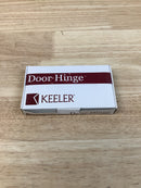 Hickory Hardware 70307-6100 Solid Brass 3.5" x 3.5" - 1/4" Radius Corner Plain Bearing Arc Pattern 6 Hole Door Hinge - Winchester Brass