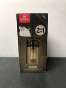 Globe electric 61109 Oliver 1-Light Dark Bronze Plug-In or Hardwire Pendant Lighting with 15 ft. Cord