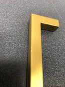 Belwith Keeler B077987BGB Coventry 3" Center to Center Square Grip Cabinet Handle / Drawer Pull - Brushed Golden Brass