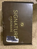 Signature Hardware 483896 Lexia 1.2 GPM Wall Mounted Widespread Bathroom Faucet with Pop-Up Drain Assembly - Brushed Nickel