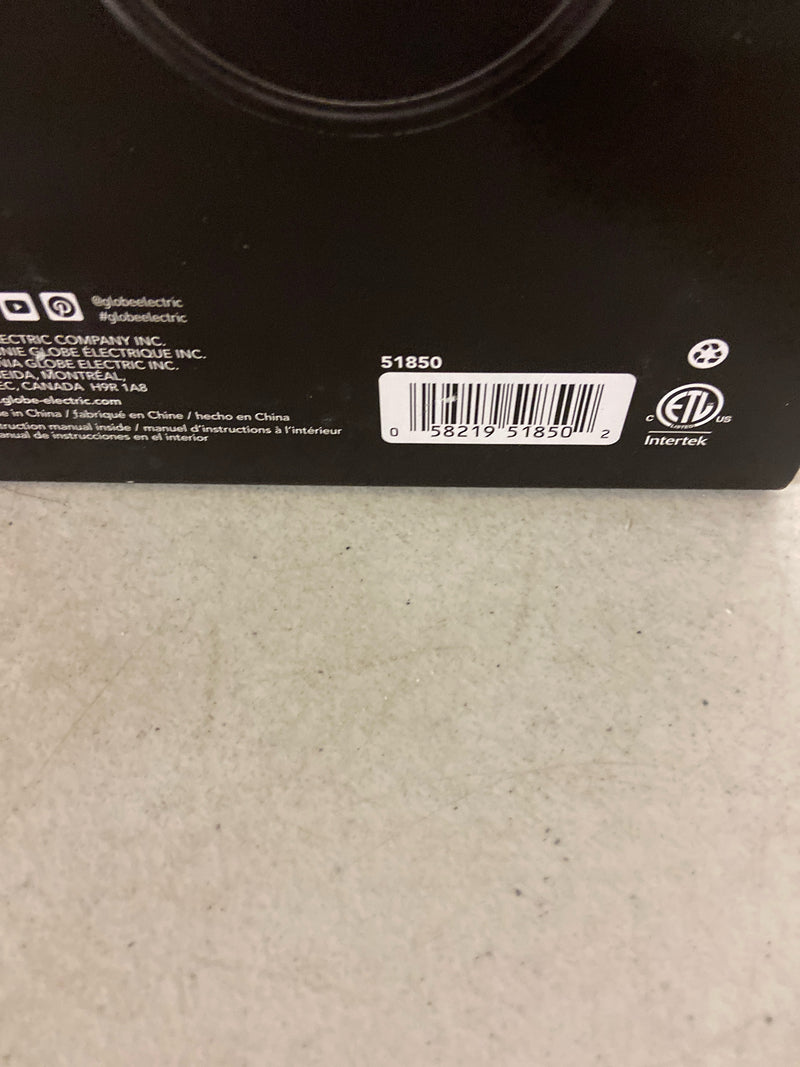 GLOBE Electric 51850 Cannes 3-Piece Powder Room Set, Matte Black, 2-Light Vanity Light with Clear Glass Shades, Toilet Paper Holder, Towel Ring, Bulb Not Included