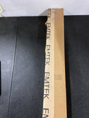 Emtek BTB86190US19 Round 72 Inch Center to Center Door Pull Set from the Stainless Steel Collection - Back to Back Mounting - Flat Black
