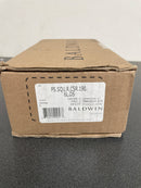 Baldwin PSSQUCSR190 Square Passage Door Lever Set with Contemporary Square Rosette - Satin Black