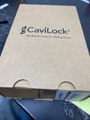 Cavilock CL400B0429 Magnetic Privacy Pocket Door Pull Set with LH Snib/RH Emergency for 1-3/8 Inch Thick Doors - Matte Black