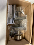 Emtek 5050ROUUS15 Round Knobset Non-Turning Two-Sided Dummy Door Knob Set with Square Rose - Satin Nickel