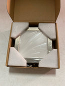 DALS Lighting CFLEDSQ06-CC-SN 6" Wide LED Flush Mount Square Outdoor Ceiling Fixture - Satin Nickel