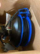 Coxreels PC13-3512-F Compact Efficient Heavy Duty 35’ Power Cord Reel | Retractable Reel for Extension and Power Cords | Electrical Equipment for Garage | 35’ Cord Included | Duplex Receptacle