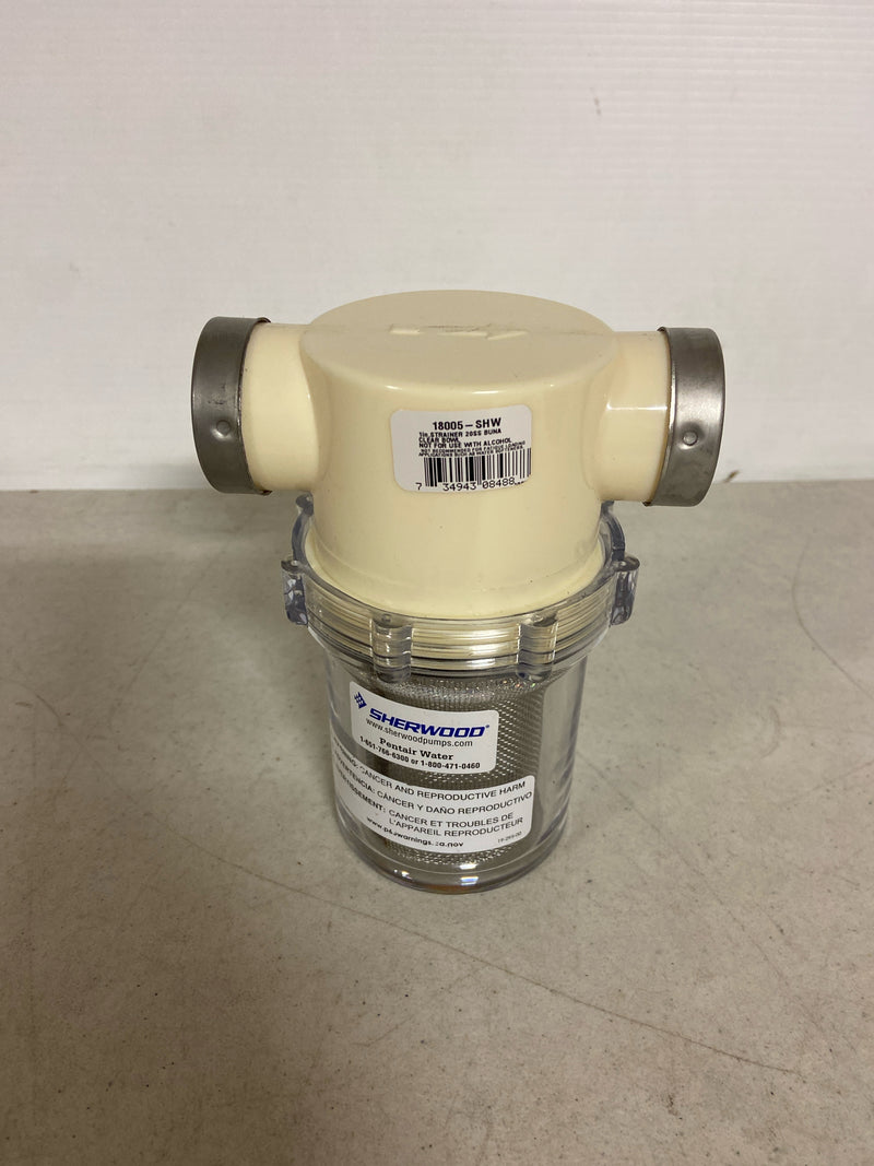 Sherwood Seawater Strainers and Brackets 1" 20 Mesh Stainless Strainer
