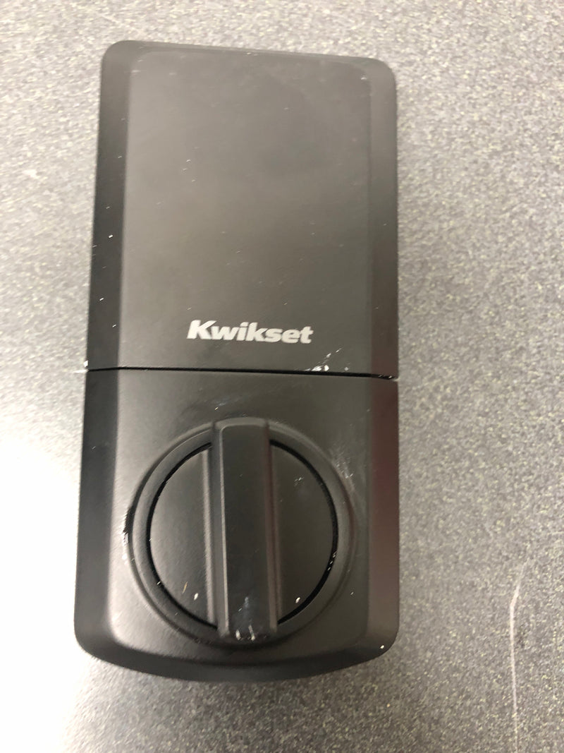 Kwikset 9270CNT-514S SmartCode Deadbolts Touchscreen Single Cylinder Keyless Entry Deadbolt with UL Fire Rating and Smartkey Technology - Matte Black