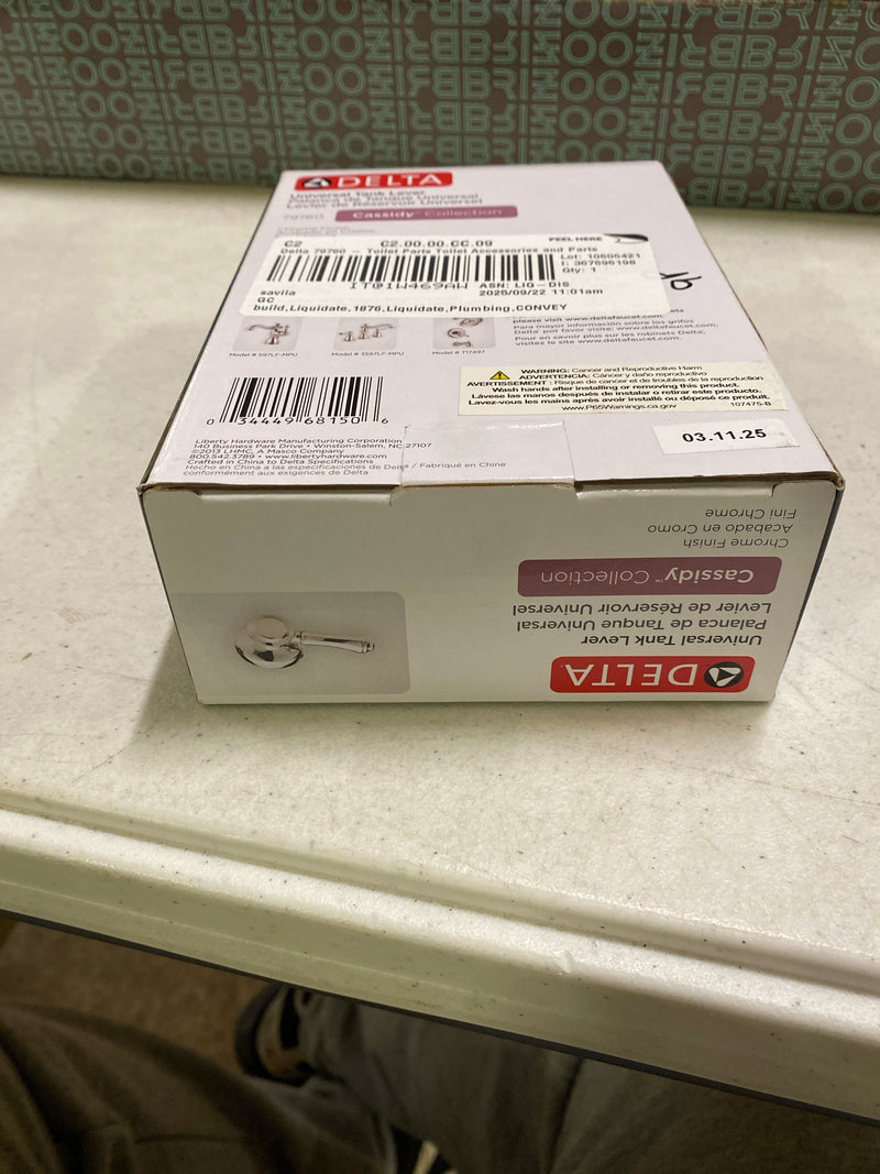 Delta 79760 Cassidy Tank Lever with Standard Handle - Chrome