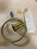 Signature Hardware 482741 Greyfield 6-1/2" Wall-Mounted Towel Ring - Aged Brass