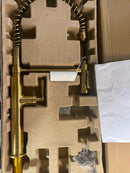 Kohler K-28360-2MB Edalyn by Studio McGee 1.5 GPM Single Hole Pre-Rinse Pull Down Kitchen Faucet with Sweep Spray, DockNetik, and MasterClean Technologies - Vibrant Brushed Moderne Brass