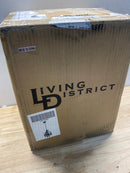 Elegant Lighting LD5019D9BK Karter 3 Light 10" Wide Crystal Chandelier - Polished Black