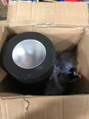 WAC Lighting DS-WD06-F930B-BK Tube Architectural 2 Light 18" Tall LED Outdoor Wall Sconce with 59° Flood Beam Spread and Light Directed Toward the Wall - Black / 3000K / 90CRI