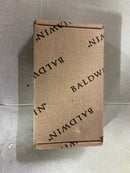 Baldwin 1135050I 3-1/2" Wide Plain Bearing 5/8" Radius Corner Mortise Door Hinge from the Estate Collection - Single Hinge - Satin Brass and Black