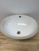 American Standard 495221.02 Ovalyn 15" Undermount Porcelain Bathroom Sink - White