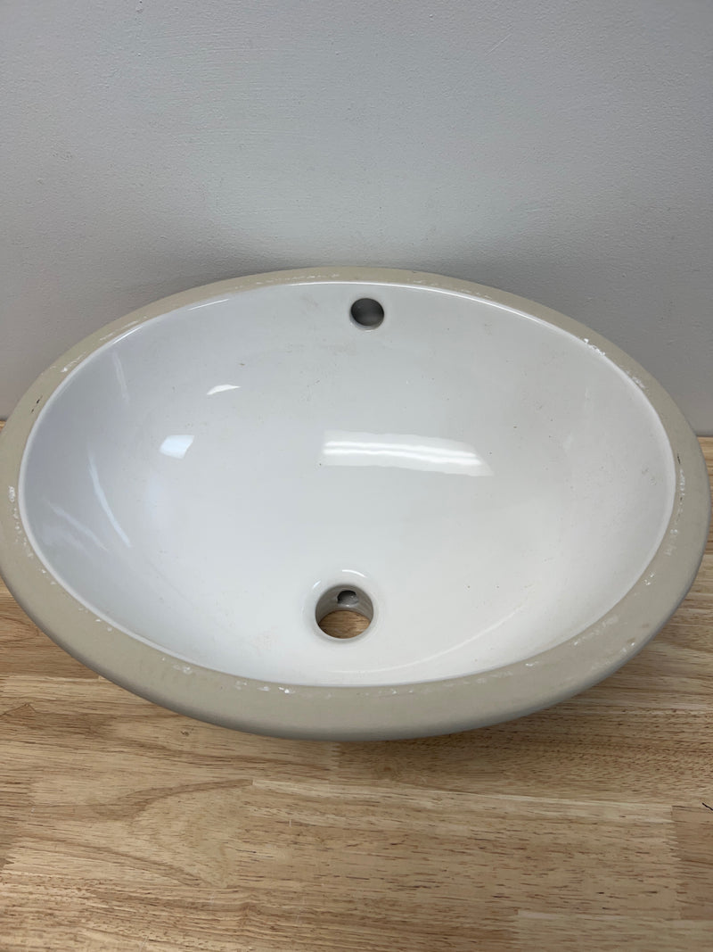 American Standard 495221.02 Ovalyn 15" Undermount Porcelain Bathroom Sink - White