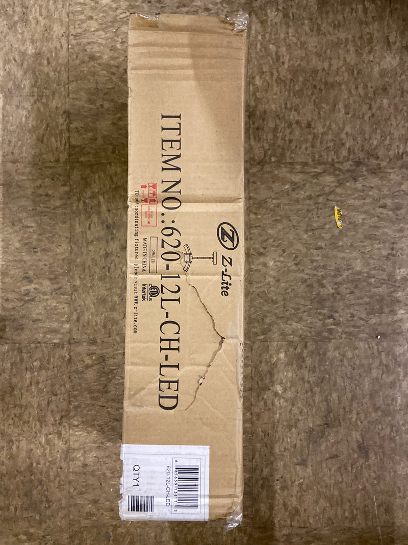 Z-Lite 1 Light Island/Billiard 620-12L-CH-LED, Chrome,13"