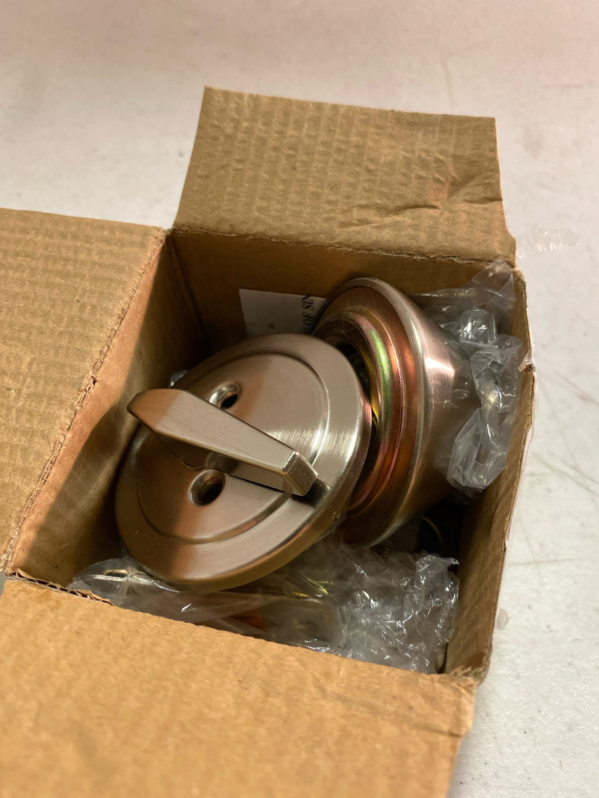 Weslock 00271-N-NFR22 Solid Brass Single Cylinder Keyed Entry Deadbolt - Satin Nickel