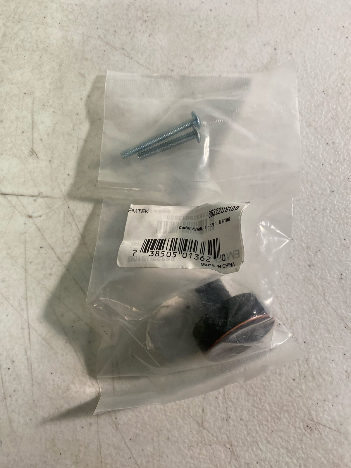 Emtek 86322US10B EMT Cadet Pull
