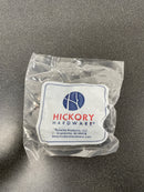 Hickory Hardware P143-BL Partial Inset Traditional Cabinet Door Hinge with Self Closing Function (Package of 2) - Black