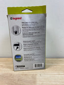 Legrand TV1WTVSSW Pass & Seymour Single Gang Recessed TV Box with Surge Protective and Low-Voltage Kit - White