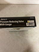 Apollo 3/4" Bronze Double Union Threaded Water Pressure Regulator w/Gauge