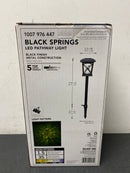 Hampton bay 99160 Black Springs Low Voltage Black LED Path Light