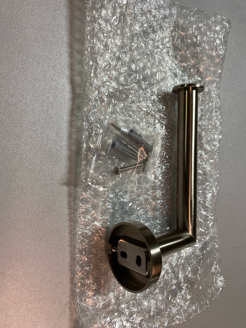 ICO Bath V63014 Volkano Summit Wall Mounted Euro Toilet Paper Holder - Brushed Nickel