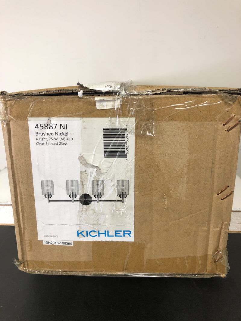 Kichler 45887NI Brushed Nickel Winslow 4 Light 30" Wide Bathroom Vanity Light