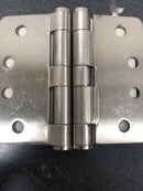 Deltana S44R4HDN15 4" x 4" Plain Bearing 1/4" Radius Corners Mortise Hinge - Pair - Satin Nickel