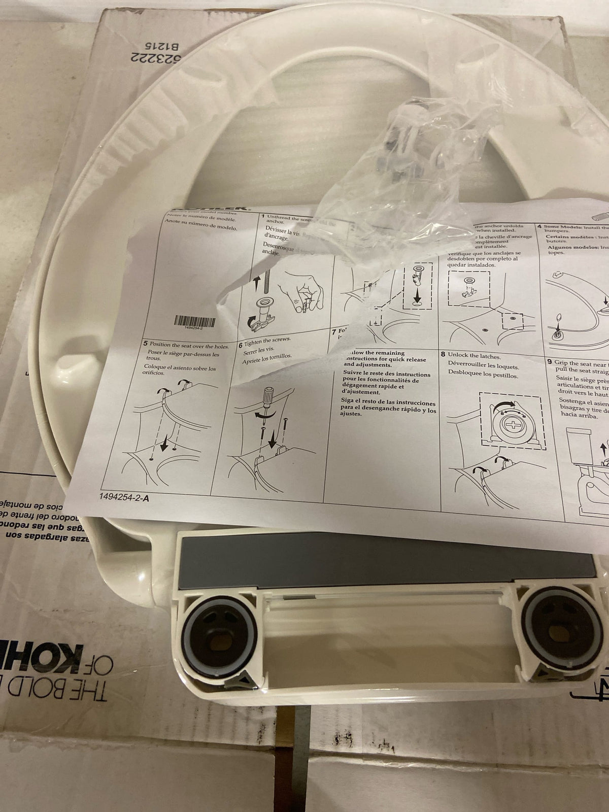 Kohler 28004-0 Drift Elongated ReadyLatch Quiet-Close Toilet Seat in White