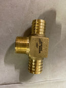 Water source HT111NL 1 in. x 1 in. x 1 in. Brass Yard Hydrant Tee