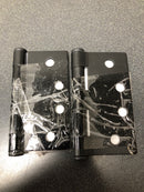 Emtek 92014FB 4" x 4" Square Corner Plain Bearing Mortise Hinge - Pair - Flat Black