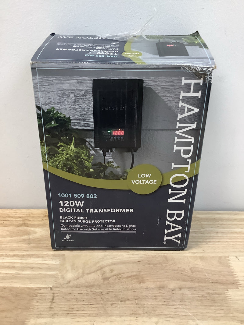 Hampton bay SL-120-12A Low-Voltage 120-Watt Landscape Lighting Transformer with Dusk to Dawn Sensor