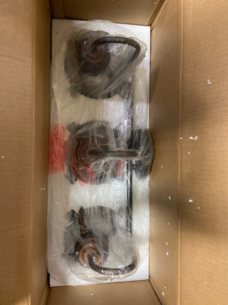 Westinghouse 6118200 Cindy 24 in. 3-Light Oil-Rubbed Bronze with Barnwood Accents Vanity Light