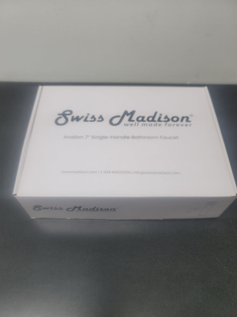 Swiss Madison SM-BF80MB Avallon 1.2 GPM Single Hole Bathroom Faucet - Matte Black