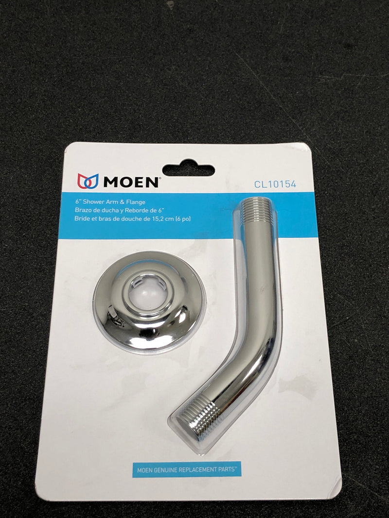 Moen CL10154 6" Shower Arm and Flange - Chrome